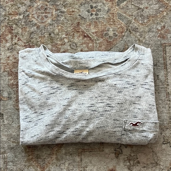 Hollister Other - Hollister Light Gray Speckled Tee with Logo